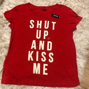 NWT Express Graphic Shirt Red Size S